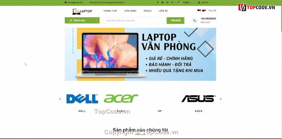 web bán laptop php,web bán laptop,dự án bán láp top